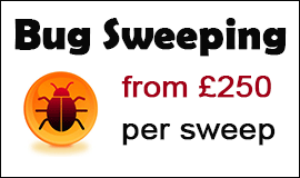 Bug Sweeping Cost in Kendal